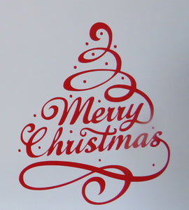 Merry Christmas Wall or window Decal