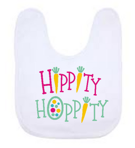 Easter bib - hippity hoppity