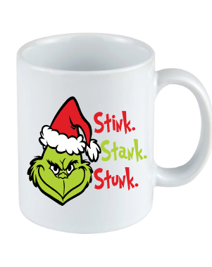 Stink Stank Stunk Grinch Christmas mug