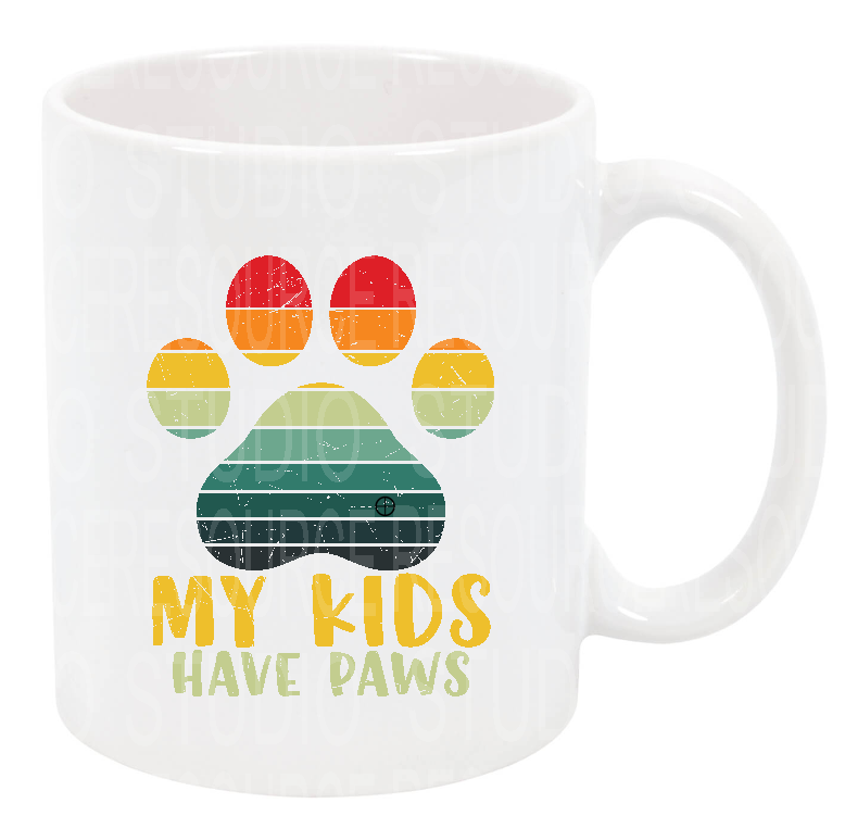 My Kids Have Paws-Dog lover mug christmas gift