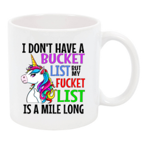 Fun  swearing unicorn mug