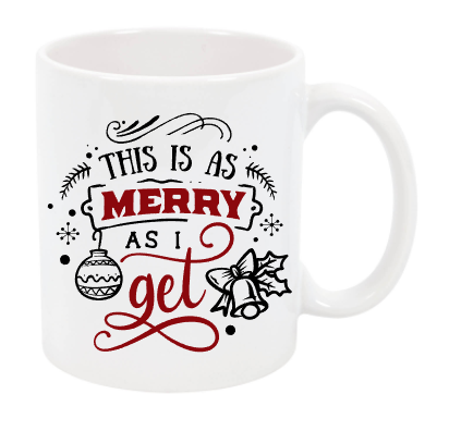 This is as merry as I get mug- Great christmas gift