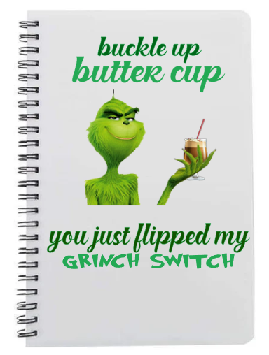 Grinch notebook/journal Great Christmas Gift