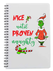 Grinch notebook/journal Great Christmas Gift