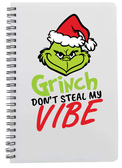 Grinch notebook/journal Great Christmas Gift