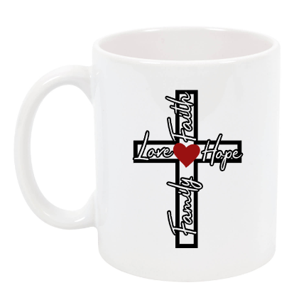 Family, Love, Faith, Hope Cross Cup NH