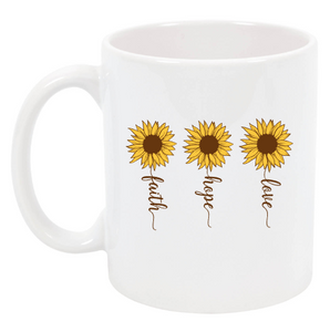 Faith, Hope, Love Sunflower Cup NH