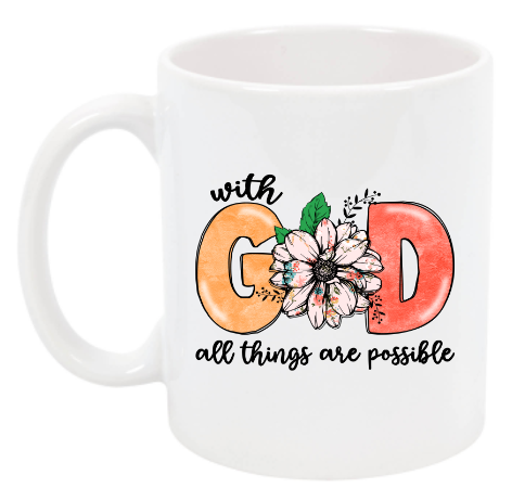 With GOD All things are possible Cup NH