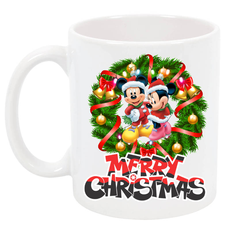 Christmas Mug- Mickey and minnie