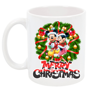 Christmas Mug- Mickey and minnie