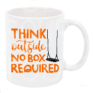 Think outside the box teacher mug