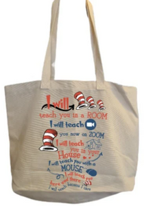 Beautiful canvas bag-Teacher gift-Christmas gift
