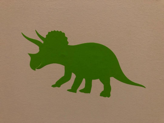 Triceratops wall decal
