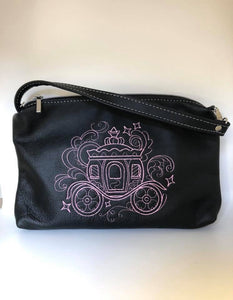 Gertrude Grab & Go Embroidered leather pouch - Custom Order